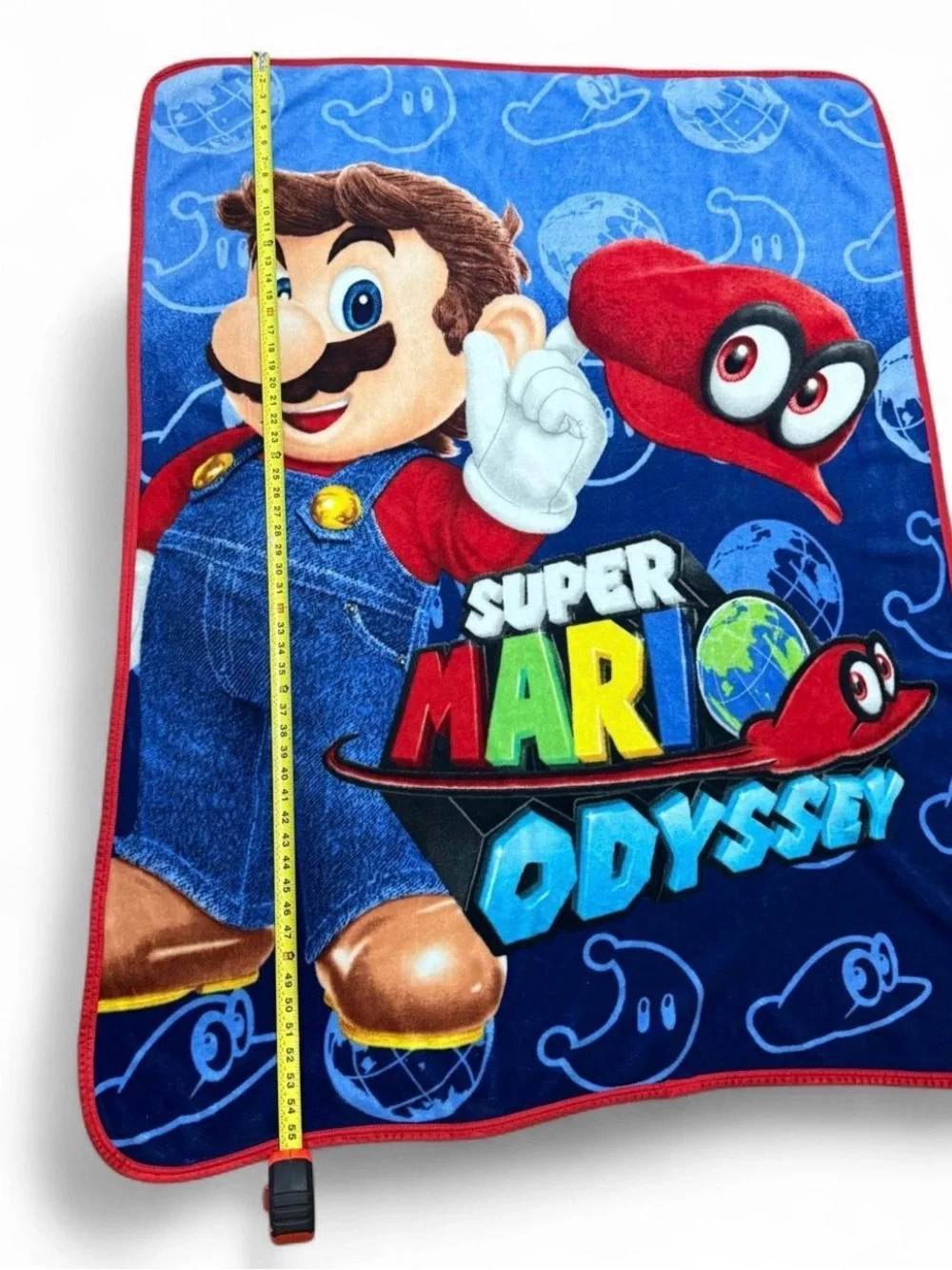 Official Nintendo Super Mario Odyssey Plush Fleece Throw Blanket 46